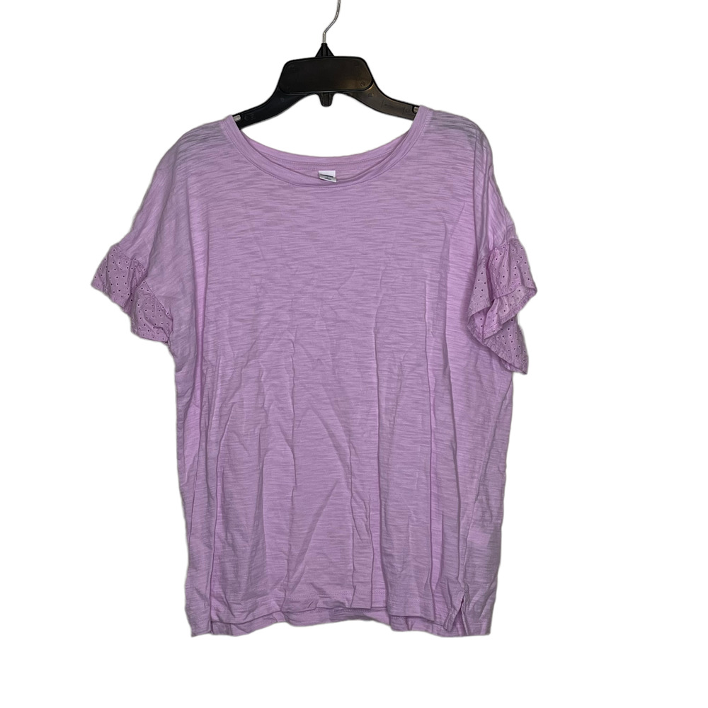 Old Navy Womens T-Shirt Top‎ Size Small Light Pink SS 100% Cotton Pullover